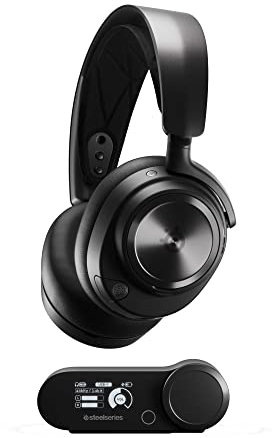 SteelSeries Arctis Nova Pro Wireless - Multi-System Gaming Headset - Premium Hi-Fi Drivers - Active Noise Cancellation - Infinity Power System - PC, PS5, PS4, Switch, Mobile (Renewed)