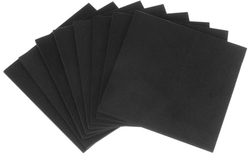 QUARKZMAN 8 Stück Gummi Schwingungsdämpfer Pads 3,18mm dick x 100mm lang Antivibrationsmatte Quadratische Waschmaschinen Unterlage Unterlegplatten Gummiblock für HVAC Kompressor Klimaanlage