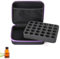 SRTSTR 30 Löcher ätherische öle Aufbewahrung Tragetasche Aufbewahrungsbox Tasche für ätherische öle Tragekoffer Tragbar Eva ätherisches öl Mit Griff Für 5ml, 10ml, 15ml Flaschen (Lila)