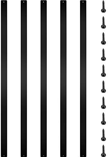 VEVOR Balustres de terrasse en métal, 75 x 2,5 cm, balustre d'escalier en alliage d'aluminium lot de 16, avec vis, pour terrasse en bois et composite, balustre élégant pour escalier extérieur, porche