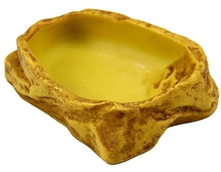 FewNvWa Bebedero para Reptiles, Fuente de Agua para Terrario, 12x9x3cm, Individual