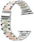 Fizdvsts Compatible with Apple Watch Strap Resin Metal Wristbands, Women's Band Fashion Chain Bracelet for iWatch Series 8 7 6 SE 5 4 3 2 1 Ultra, 38mm 40mm 41mm, Pinkish Green