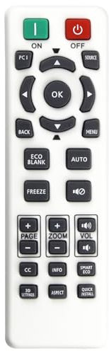 RC02 RS7286 Fernbedienung Ersatz für Benq Projektor W1080ST W1070 HT1075 HT2150ST TH535 TH530 MS527 MS524 MW529 MH530 HT3050 HT4050 TH682ST TH6888 1 Stück