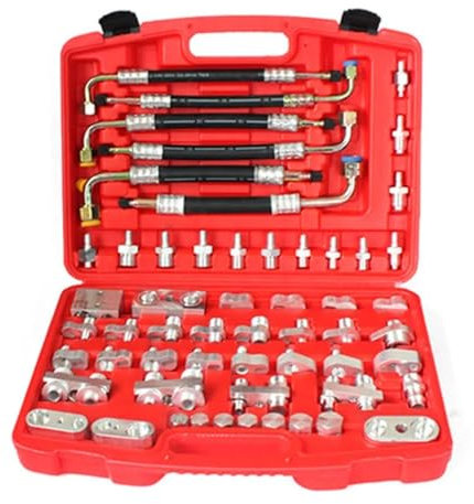56pcs Car Leak Detection Vehicle Excavator Auto Repair Tool Air Conditioner Leak Detector Air Conditioner Compressor Condenser