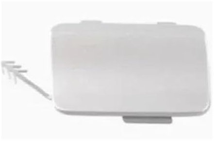 Bekuyu Für Q3 2013 2014 2015 8U0807442A Links Rechts Stoßstange Anhängerkappe Heckstange Anhängerkupplung Abschlepplochabdeckung(Silver Left)