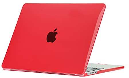 HLAAJJX Caso Cover Compatibile con Macbook Pro 13 pollici 2012 2011 2010 2009 2008 con CD-ROM A1278, Custodia Protettiva Plastica Copertina con Macbook Pro 13,Rosso Cristallo