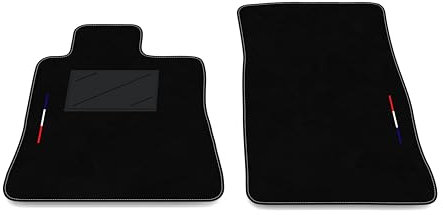 Auto-Fußmatten-Set kompatibel mit Chevrolet Camaro 2016-2025 | Maßgeschneiderte Teppichmatten, Frankreich-Flagge, maßgeschneiderte Autoteppiche