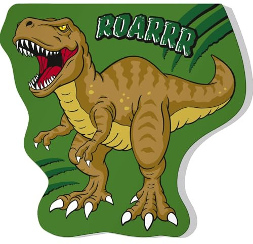 Sheepworld Block Dino | Figürlicher Block mit 40 Blatt, Titelblatt farbig gestaltet | Geschenk für Kinder, Kindergeburtstag, Geschenk Jungs, Schulanfang, Schultüte | 74310