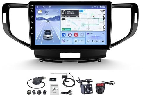 GaiHLi Android Auto Stereo GPS Navigation Für Honda Accord 8 2008-2012 Auto Zubehör Einfügen und verwenden Unterstützt Auto Radio/Multimedia/Dual USB DVR MP5/Bluetooth Lenkradsteuerung