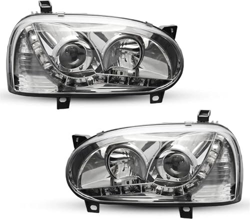 Scheinwerferbaugruppe Autoscheinwerfer Scheinwerfer Frontscheinwerfer Licht für VW für Golf 3 Mk3 1992-1997