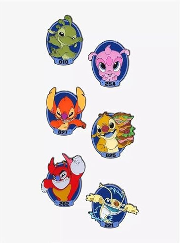 Loungefly - Disney - Lilo & Stitch - Stitch Experiments Enamel Pin - 1 of 6 to Collect - Styles Vary - Blind Box - Emaille-Nadeln - Niedliche Brosche Zum Sammeln - Für Rucksäcke