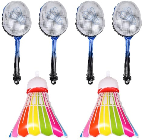 BESPORTBLE Badminton Bälle Aufblasbare Aluminiumfolie Partyballons für Partys Leichte Deko mit Einzigartigem Design Tragbar und Stimmungsvoll