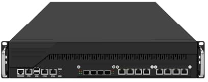 ANDAQI 2 x Hot Swappable Power 2U Firewall Appliance XEON Server with IPMI, PFSense, Mikrotik, OPNsense, VPN, Dual E5 2699 V4, RJ70, C612, 10 x LAN, 4 x SFP+10GbE, 64G RAM, 256G SSD