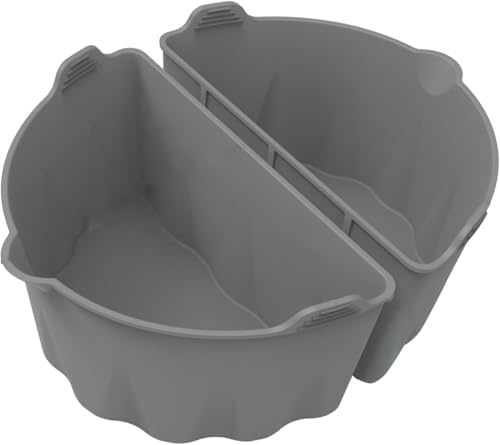 Silicone Slow Cooker Liners, Reusable Silicone Divider Insert Roaster Crock Pot Divider Allows Cooking Two Different Meals at Once Time