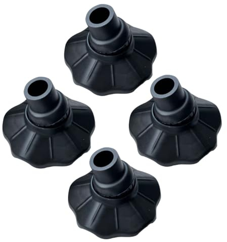 GETAJGHSD Antirutsch Stuhlbeinschutz 4 Stück 15mm Rohr Schwarz für Gartenstühle und Klappbetten Bodenschutz Camping und Picknick