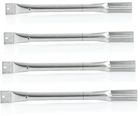 BBQ-Toro Edelstahl Universal Gasgrill Brenner (4 Stück) | 41,7 x 4 cm | Brenner für Gasgrill, Grill Ersatzteile, Ersatz Brennerrohr | Ersatzbrenner Gas Grill, Gasbrenner, Rohrbrenner, Grillbrenner