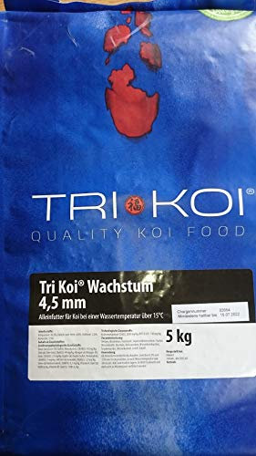 Tri Koi Wachstum - Qualitäts-Koifutter - 4,5 mm (5 kg)