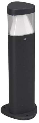 Lucande LED Außenleuchte Milou (spritzwassergeschützt (Modern) in Schwarz aus Aluminium (1 flammig,) - Wegeleuchte Pollerleuchte Wegelampe Sockelleuchte
