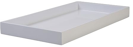Gift Company Spa, Tablett, S, rechteckig (40,4x21x3,5cm), weiß