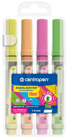 Centropen PK 4 FLEXI FLUO HIGHLIGHTER 8542