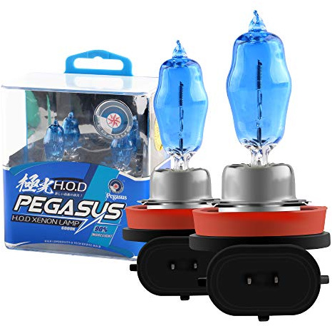 H8 100 W superhelle Xenon-weiÃŸe 6000 K Halogenlampen-Glühbirne, 12 V Auto-Scheinwerfer-Nebelscheinwerfer-lampen, 2 Stück