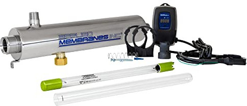 APPLIED MEMBRANES INC. Solapur UV-Wasserreiniger, UV-Sterilisator-Filter für die Point-of-Betriebs-Trinkwasserreinigung, 3 GPM, Helios-Serie UV-SPH-3