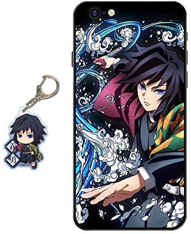 Staremeplz Compatible with iPhone 5S / iPhone SE Case Anime Design [With Figure Keychain], Soft Silicone Flexible TPU Animation Phone Case for iPhone 5S / iPhone SE