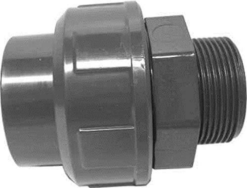 STEMAX-Wassertechnik: PVC-Gewindefittings und Übergänge, Verschraubung, klebemuffe x AG, Größe: 50mm x 1 ½“
