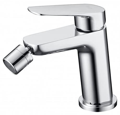 Mice - Grifo monomando de bidé - Grifería de baño para WC - grifo higiene intima Color Cromo Serie Bélgica Imex BDZ044-2 (Grifo bidé BDZ044-2 + Valvula VCC001)