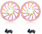 Chooee Fahrrad Bremsscheibe 160mm/180mm/203mm，2 Stück Fahrrad Bremsscheiben mit 12 Schrauben Bremsscheibe für Rennrad, Mountainbike, MTB, BMX.