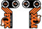 Adesivi compatibili con forcella bici Fox Factory Series 32-29''
