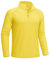 KEFITEVD Mens Long Sleeve Outdoor Shirts UV Protection Summer Tops Lightweight Hiking Tops with 1/4 Zip,Yellow,2XL