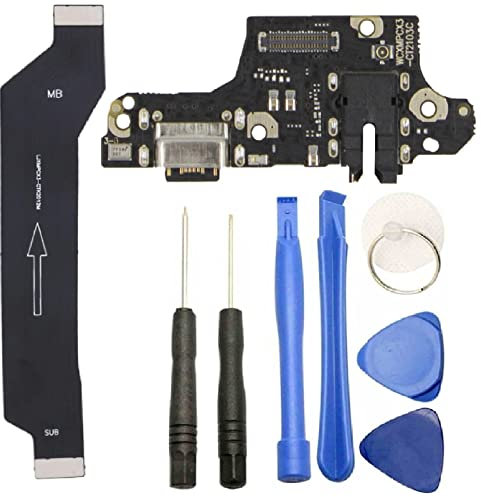 iReplaceParts - Puerto de carga para Xiaomi Poco X3 / X3 NFC / X3 Pro Dock Conector de micrófono conector de auriculares de repuesto con cable flexible de placa base y kit de herramientas