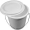 Plastic Paint Kettle Container with Metal Handle and Lid - Buckets, Tubs, Mixing Pots, Paint Kettle with Lids, Storage Containers, Clear Tubs, Empty Pots for paints and Paste 2.5 Litre (5)