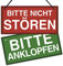 Putuo Decor Bitte Nicht Stören Schild, Bitten Anklopfen Türschild, Wendbares doppelseitiges Schild für Unternehmen, Büro, Therapeuten, Kliniken, Behandlungen, 25,4 x 12,7 cm PVC Hängeplakette