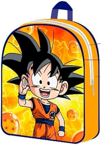 Aymax Son Goku Chibi Dragon Ball Super Kinderrucksack mit Drachenkugeln, 31 cm