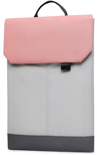 HYZUO Women's Sleeve Case Bag 13.3-14 Inch with Handle Compatible with MacBook Air 13, MacBook Pro 14, Surface Laptop, XPS 13, Pink-Grey