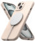 Ringke Silicone Magnetic Case Compatible with iPhone 15 Plus 6.7-Inch, Powerful Magnet [3-Layer Liquid Silicone] Long Lasting Silky Feel Anti-Fingerprint Back Cover - Pink Sand