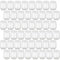 Gouveo Lot de 48 bocaux de conservation 190 ml ronds avec couvercle à visser blanc - Petits bocaux de conservation avec couvercle à vis - Bocaux à vis pour la conservation et le stockage (EGR190W)