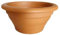 Vaso ciotola per piante in terracotta rigato Made in Italy – Fioriera in Cotto, Diametro cm 47, altezza 22 cm