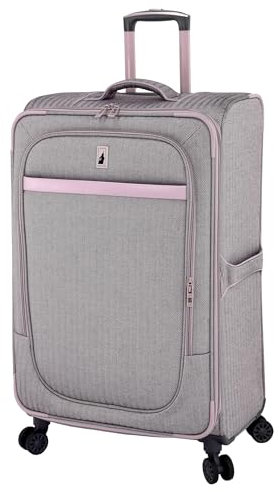 London Fog Kensington Lavender Black Herringbone 71,1 cm erweiterbarer Spinner