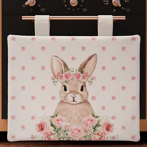 PETTI Artigiani Italiani - Ofenabdeckung Ostern, Backofenabdeckung Ostern Küche, moderner Ofendeckel für Ostern im Digitaldruck, 100% Made in Italy
