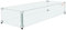 VEVOR Pare-Vent pour Foyer, 924x417x191 mm Pare-Vent en Verre Trempé pour Brasero Écran de Protection Rectangulaire Pare-Flamme Robuste Coupe-Vent Stable Épaisseur 8 mm avec Support Coin Dur et Pieds