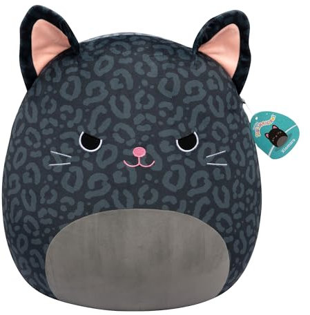 Squishmallows SQCR06735 - Xiomara der Panter 40 cm, offizielles Kelly Toys Plüsch, superweiches Kuscheltier