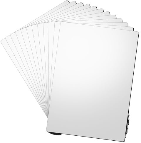LLPT Magnetisches Bedruckbares Papier | 12 Stück | Mattes Magnetpapier Tintenstrahldrucker Kühlschrankmagnetfolie | für Fotos DIY-Bastelschilder (MSP8311712YG) | 21CM x 30CM