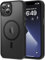 HOOMIL Magnetic Case for iPhone 13 6.1 Inch, Compatible with Magsafe, Military-Grade Shockproof, Translucent Matte Phone Cover (Black)