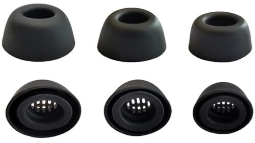 Replacement Earbuds Tips Silicone Ear Tips for an-ker Sound-core Liberty 4 NC, Fit in Case, Buds Eartips 3 Pairs S/M/L 3 Size,Black