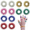 EYVRPAU 12pcs Akupressur Ring Set, Massageringe für Finger, Massage Ring für Stress Reduzierung und Durchblutungsförderung, Fingermassage oder Zehenmassage