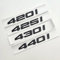 YSABVCP Passend for BMW F32 F33 G22 G26 420i 425i 430i 440i ABS Schwarzer Kofferraum-Abzeichen-Aufkleber Logo-Buchstabe-Emblem Zubehör(430i)