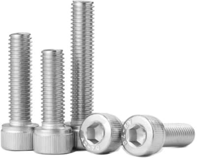 AYYSSM Vis Allen M7 M9 Boulon à tête cylindrique à Six pans Creux Boulon à tête cylindrique en Acier Inoxydable(M7x1.0mm 1pc,45mm)